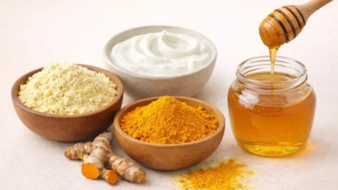 Besan face pack for glowing skin