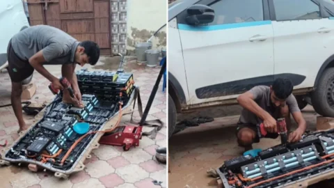 EV Battery Repair At Home: सर्विस सेंटर के महंगे बिल से बचने इंजीनियरिंग छात्र ने घर पर ठीक की EV बैटरी, 2 दिन में कार चल पड़ी; वीडियो वायरल