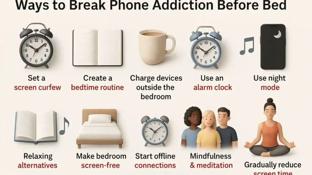 How to Stop Using Phone at Night: रात में फोन चलाने की आदत नहीं छूट रही? नींद सुधारने के लिए आजमाएं ये 2 आसान तरीके