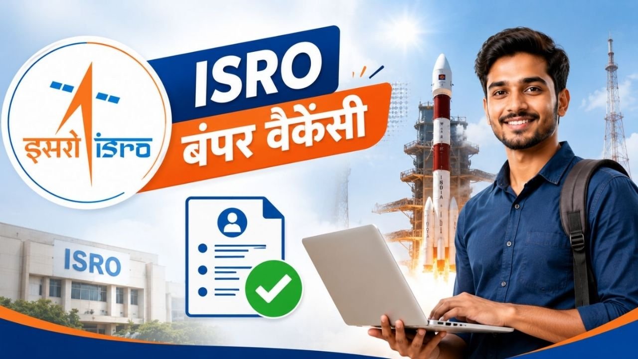 ISRO Recruitment 2026 : ISRO में साइंटिस्ट-इंजीनियर के 175 पदों पर भर्ती, 16 सितंबर तक करें आवेदन