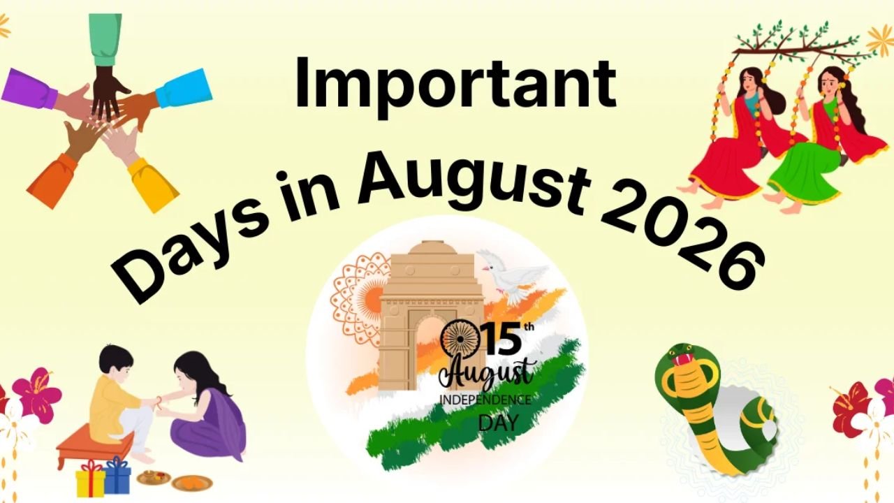 Important Days in August 2026