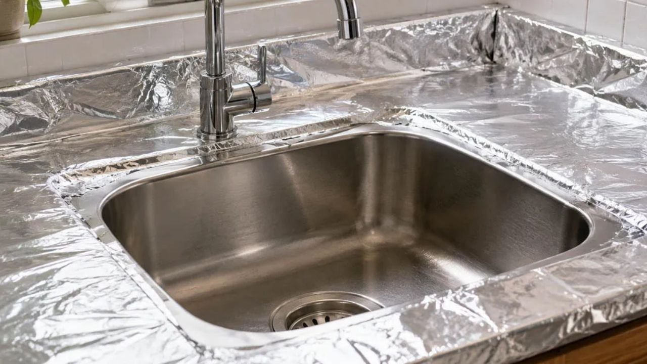 Kitchen Sink Cleaning Hack: किचन सिंक पर एल्युमिनियम फॉयल वाला वायरल हैक कितना काम का