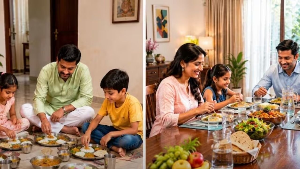 Vastu Tips for Eating Food: फर्श पर बैठकर खाना वास्तु में कैसा माना जाता है, दिशा का क्या नियम बताया गया