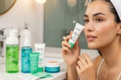 Storing Skincare in Bathroom