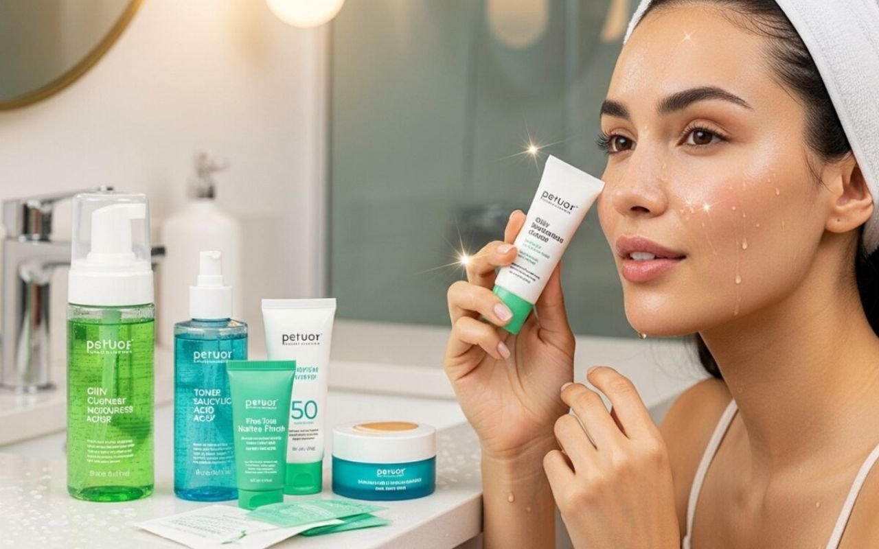 Storing Skincare in Bathroom