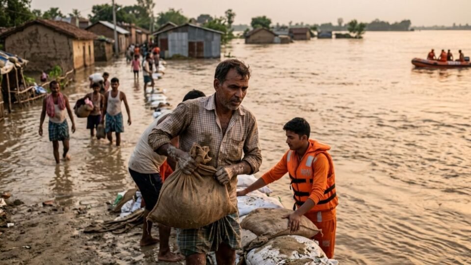 UP Flood: कुशीनगर में नारायणी तटबंध टूटने से मची हलचल, श्रावस्ती में 27 लोगों का रेस्क्यू