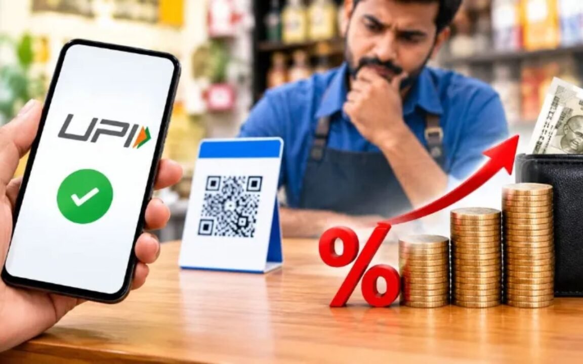 UPI Payment New Rule: 2000 से ऊपर भुगतान पर 0.4% एमडीआर, ग्राहक से नहीं कटेगा।