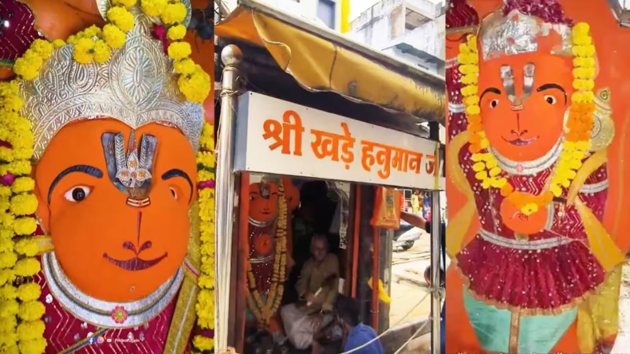 Ujjain Hanuman Statue Road: उज्जैन सती गेट पर खड़े हनुमान की प्रतिमा नहीं हटी, सड़क चौड़ीकरण अटका