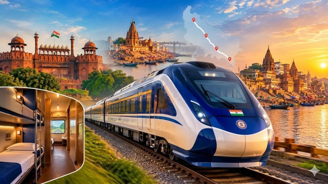 Vande Bharat Sleeper: वाराणसी से रात को चलेगी ट्रेन सुबह दिल्ली पहुंचने का प्रस्तावित समय