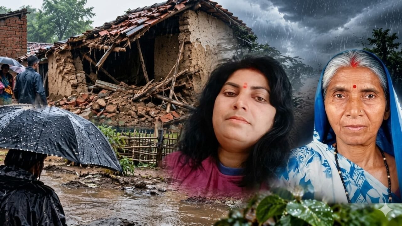 UP News: कानपुर देहात में आधी रात गिरा कच्चा मकान, मलबे में दबकर मां और वकील बेटी की मौत