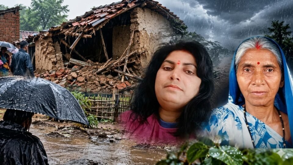 UP News: कानपुर देहात में आधी रात गिरा कच्चा मकान, मलबे में दबकर मां और वकील बेटी की मौत