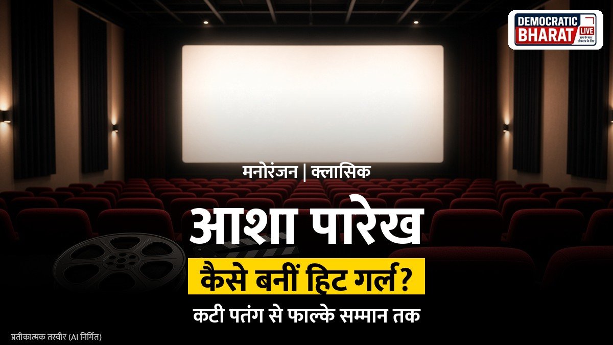 पुराने सिनेमा हॉल और फिल्म रील का प्रतीकात्मक चित्र