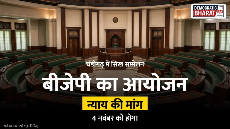 BREAKING: 4 नवंबर को चंडीगढ़ में बीजेपी का सिख सम्मेलन आयोजित