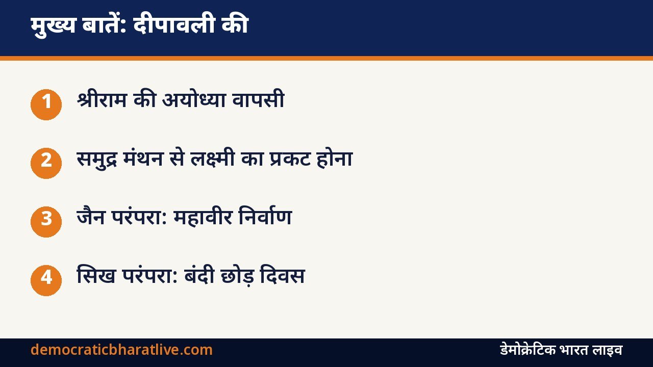 मुख्य बातें: दीपावली की राम कथा और अयोध्या वापसी का ग्राफिक