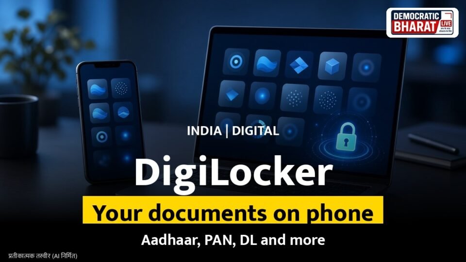 Representational image of documents stored on a smartphone