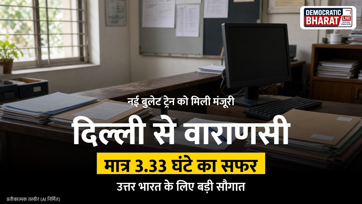 BREAKING: दिल्ली से वाराणसी और गुवाहाटी बुलेट ट्रेन कॉरिडोर को प्रधानमंत्री की मंजूरी मिली