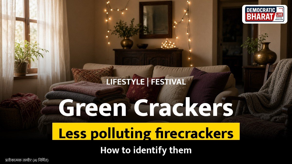 Representational image of festive lights and fireworks