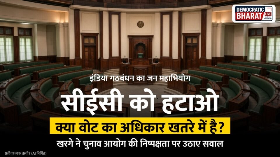 BREAKING: मुख्य चुनाव आयुक्त ज्ञानेश कुमार को हटाने की मांग, इंडिया गठबंधन ने लगाया जन महाभियोग