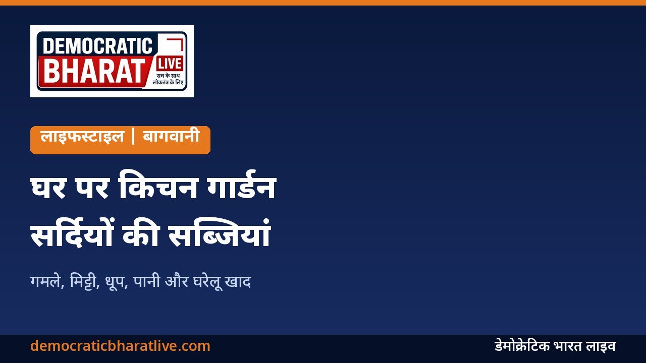 घर पर किचन गार्डन बनाने का तरीका बताने वाला ग्राफिक