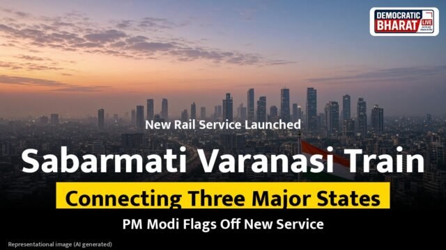 BREAKING: Prime Minister Narendra Modi flags off new Sabarmati to Varanasi superfast express trains