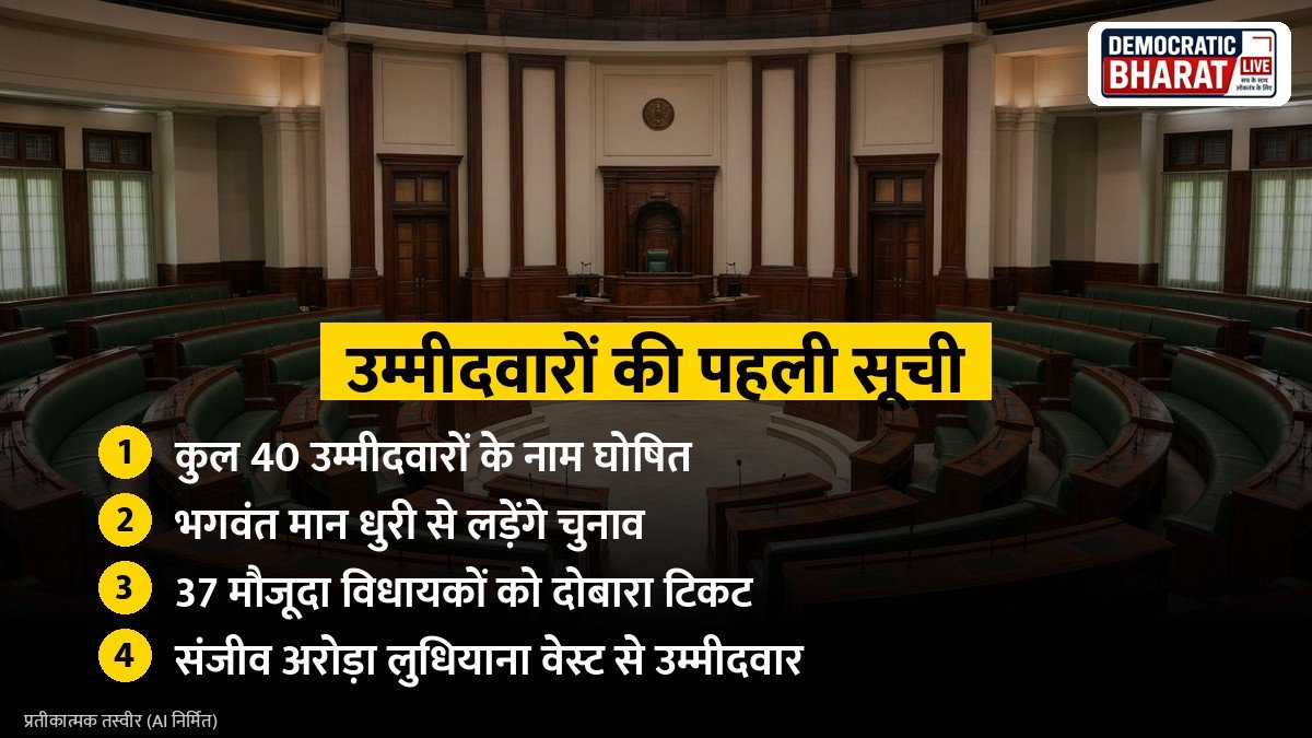 उम्मीदवारों की पहली सूची