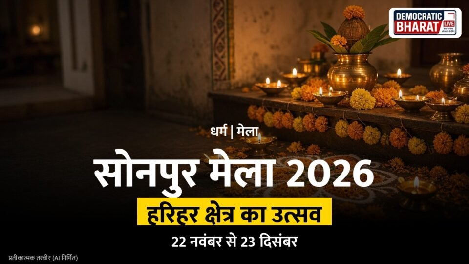 नदी किनारे लगे बड़े ग्रामीण मेले का प्रतीकात्मक चित्र