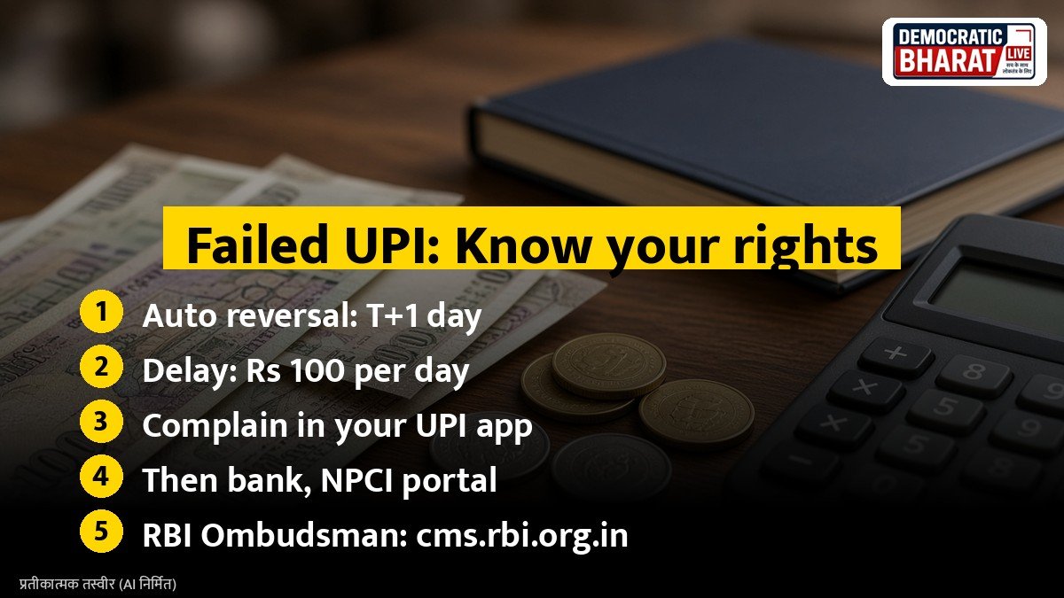 Key points: UPI failed transaction refund