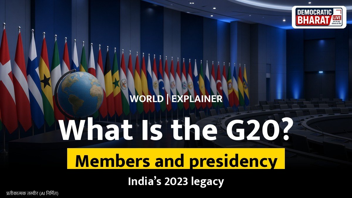 Representational image of world flags at a summit